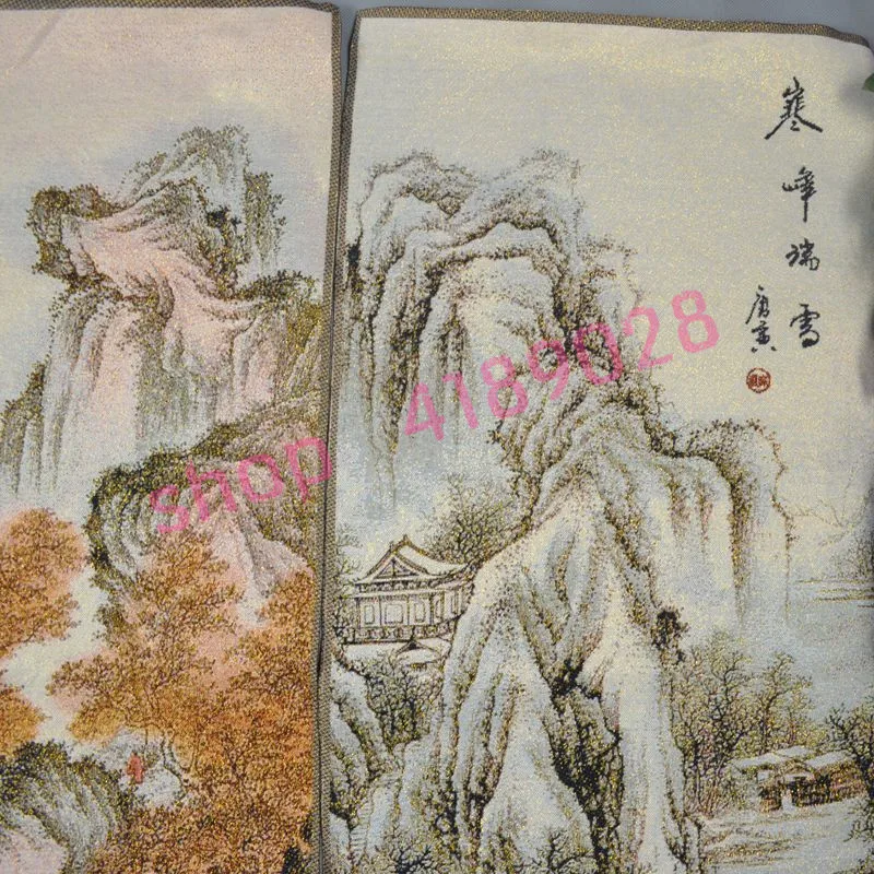 Парчовая ткань Tang Yin весна лето осень и зима четыре картины на экране коллекция