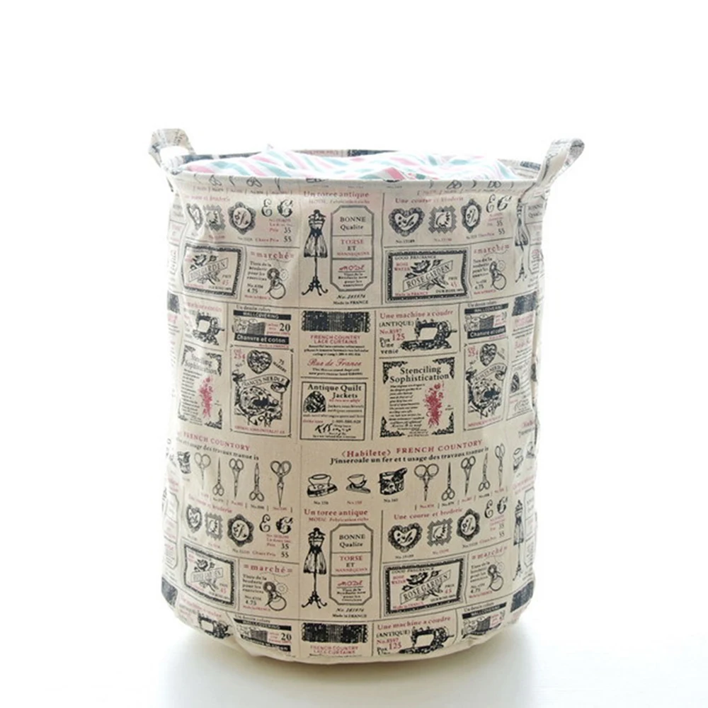 Домашний Ностальгический деревенский стиль хлопковое и льняное ведро для