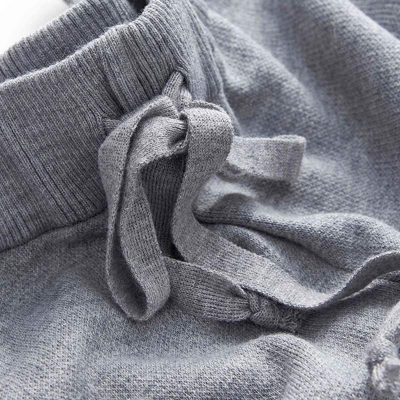 

JCHB 2021 Knitted Wide Leg Pants Female High Waist Trousers for Women Black Woman Pants Spring Autumn Pantalones De Mujer Pph40