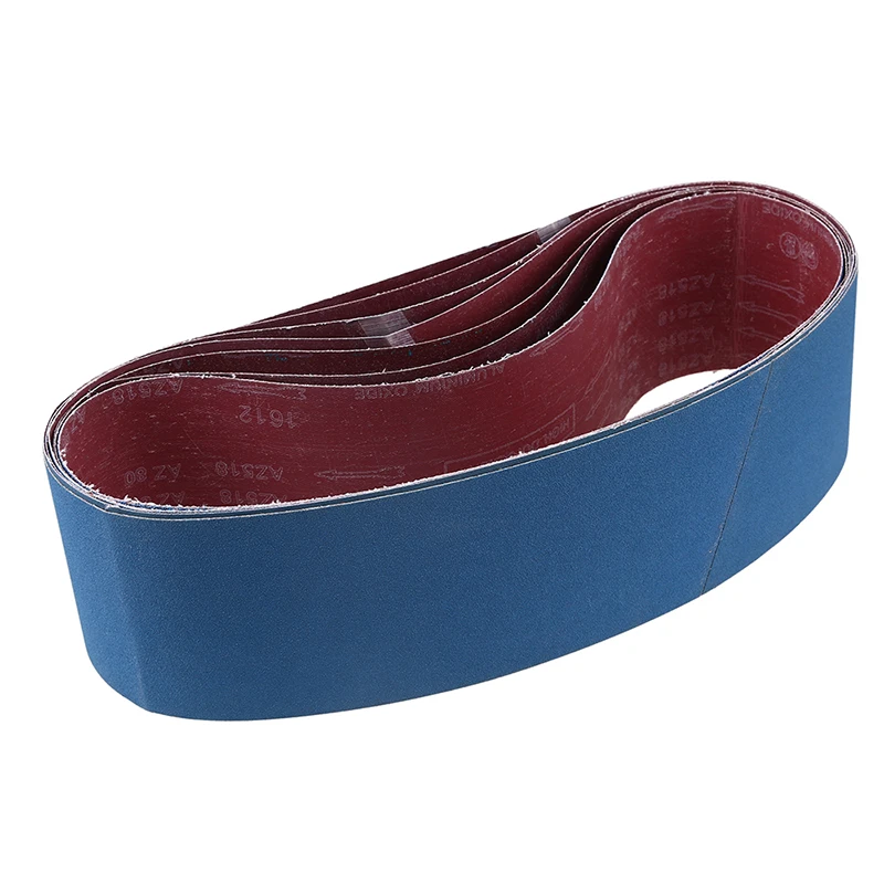 

5PCS 80-1000 Grits Blue Sanding Belt Bands Zirconium Corundum Sand Paper Sanding Belts Sandpaper Woodworking Tools Accessories