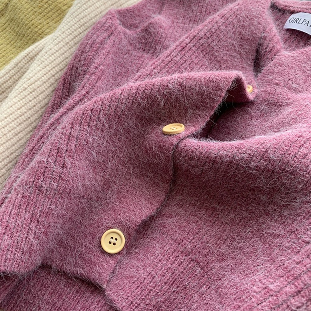 

SISHION White Vest Knitted Top Female SP1183 Vintage Single-breasted V-Neck Casual Sweater Pullovers 2021 New Women Clothings