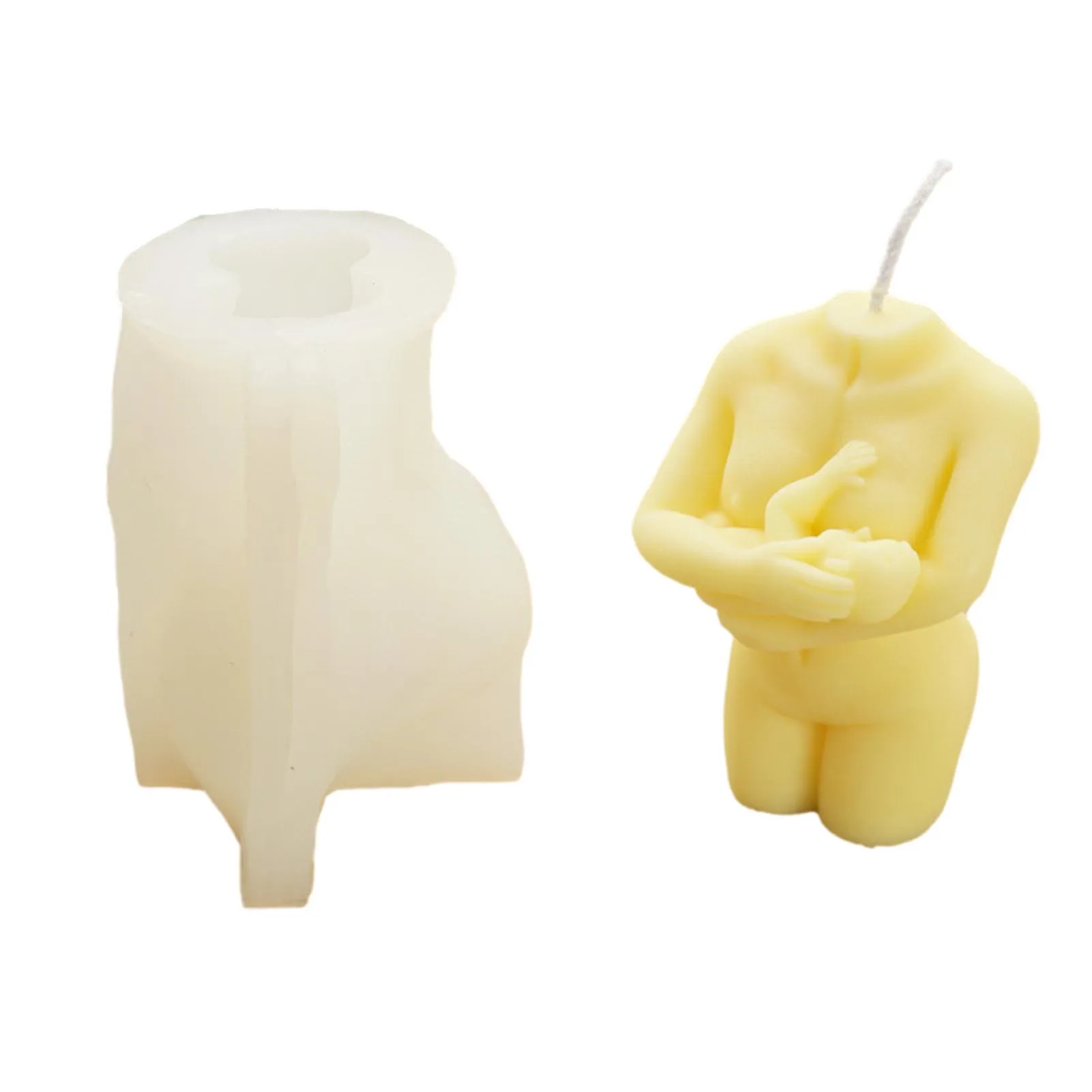

Mom Holding Baby Candle Mold Handmade Craft Casting Silicone Mould Home Decoration Accessories Way