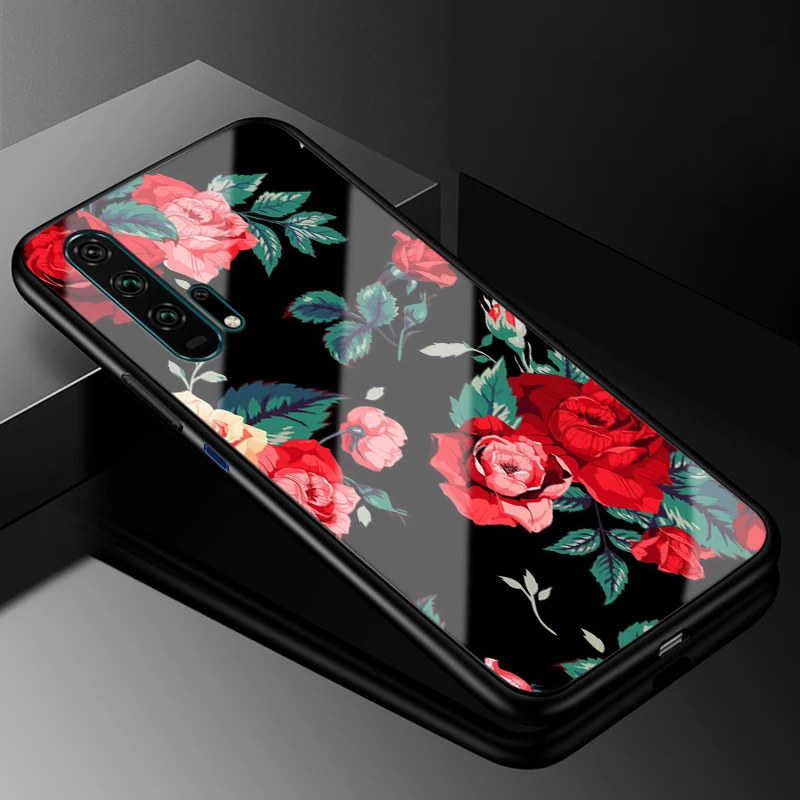 Для huawei Nova 5 T чехол Nova5T PC Пластиковый стеклянный чехол для телефона черный ТПУ бампер чехол для huawei Nova 5 T Nova 5 T чехол