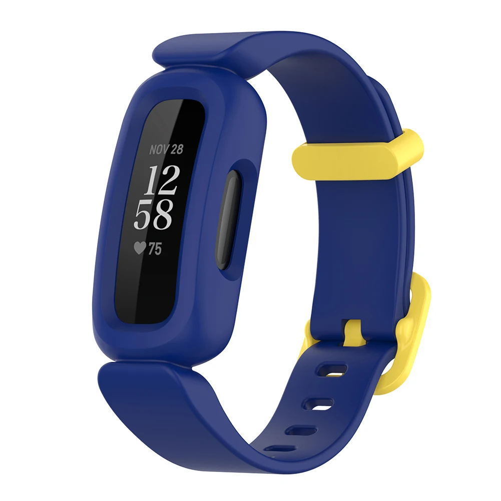 

Ремешок на запястье для Fitbit Ace 3, Детские умные часы, ремешок для Fitbit Inspire 2, классический сменный силиконовый браслет на запястье