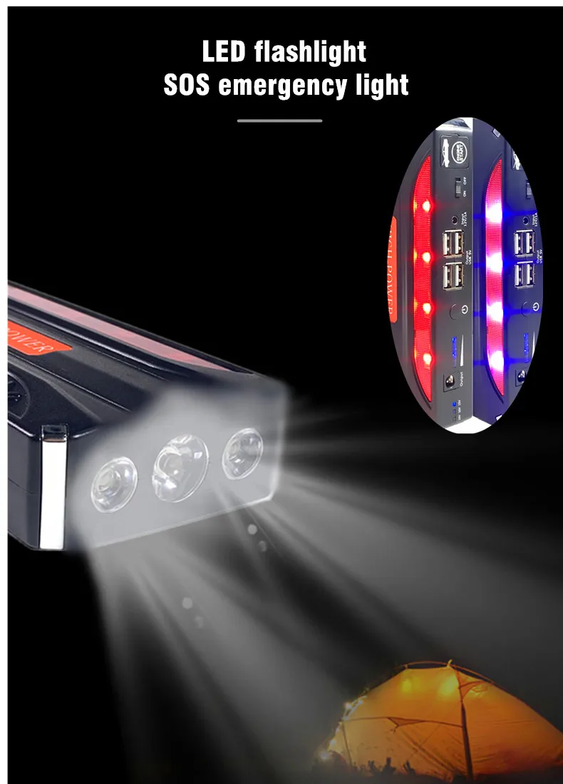 D8 стартер для автомобиля пусковое устройство аккумулятор 600A Jumpstarter Авто Buster