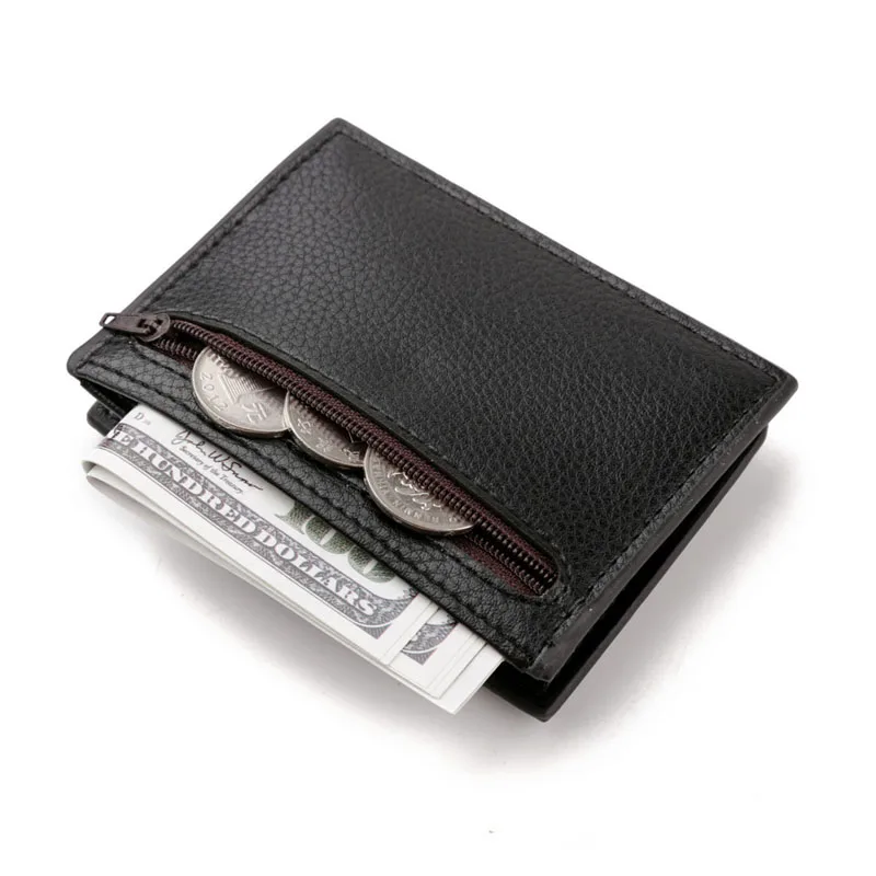 Fashion Unisex Card Holder Women PU Slim Small Wallet Card Retro Leather Men Wallet Business Package Coin Purse Card Holder