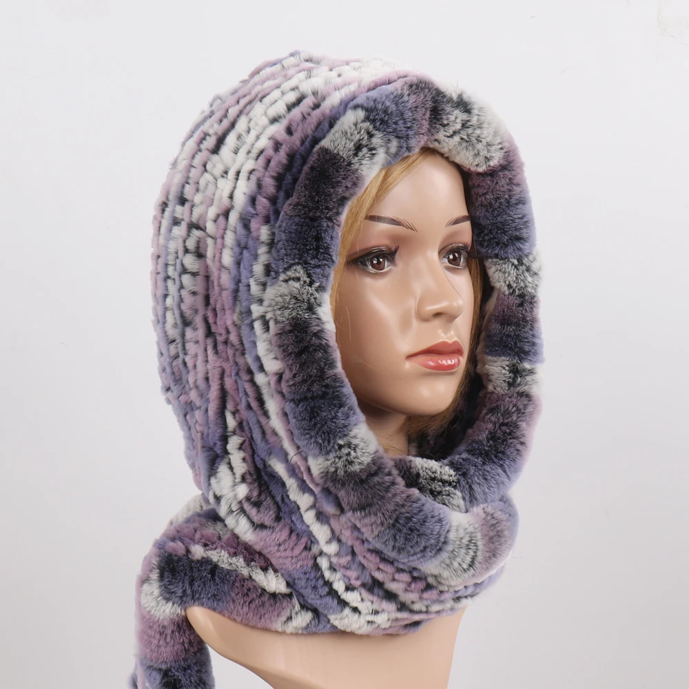 2021 новые женские туфли с мехом кролика шарфы меховые шапки для женщин зимние