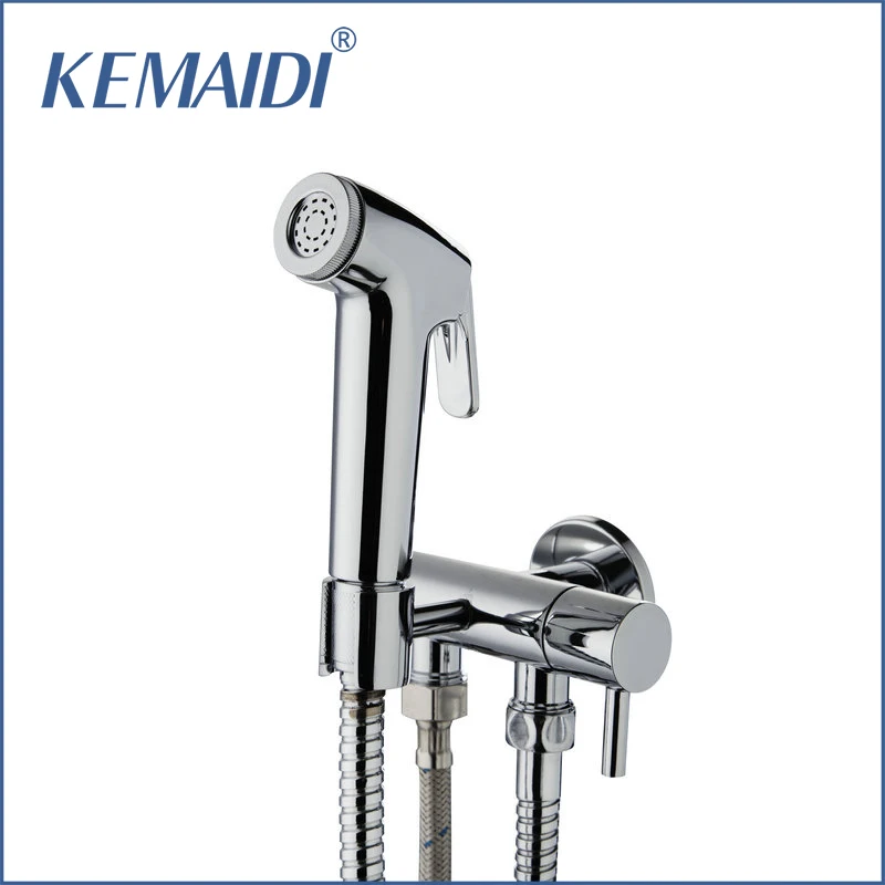 Смеситель KEMAIDI для биде ванной комнаты кран унитаза с ручным распылителем