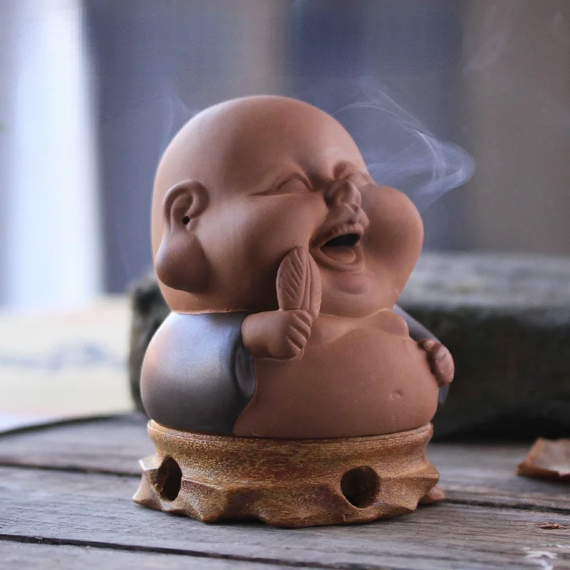 

Ceramics Small Incense Burner Creative Statue Bowl Incense Burner Chinese Cute Aromatherapy Budha Decor Incensario Zen Decor B50