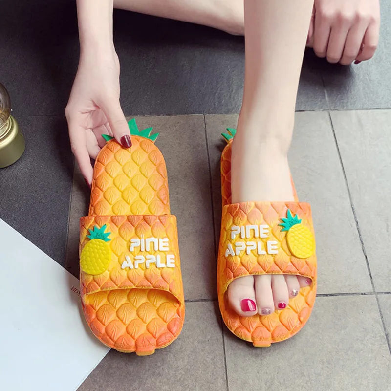 

Flip Flops For Women's Female Slates Women's Slippers Home Bathroom Flip Flop Funny Shoes Cabbage Shoe Women Outdoor Slides Lady