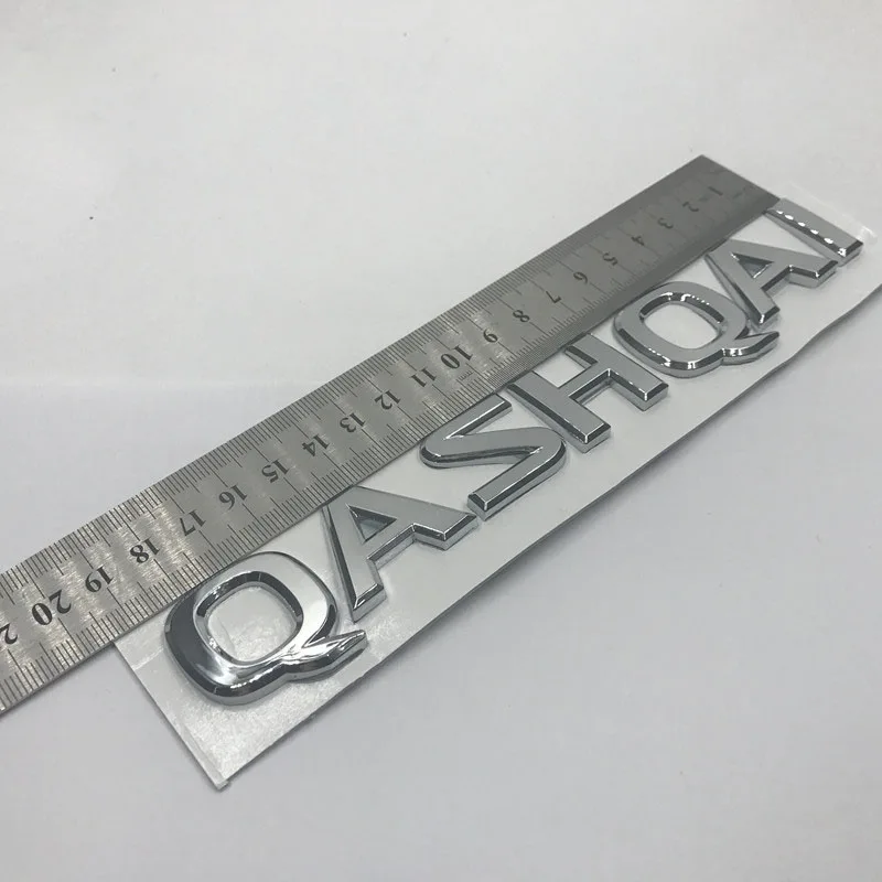 

Jdm Car Styling Car Stickers and Decals For Nissan Qashqai Letters Emblem Badge Tailgate Logo Rear Nameplate Decals