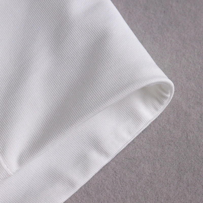 

Summer White Dress Backless Split Cut out Sleeveless 2 Layer Elastic Bodycon Maxi Dress Sexy Club Dresses for Women