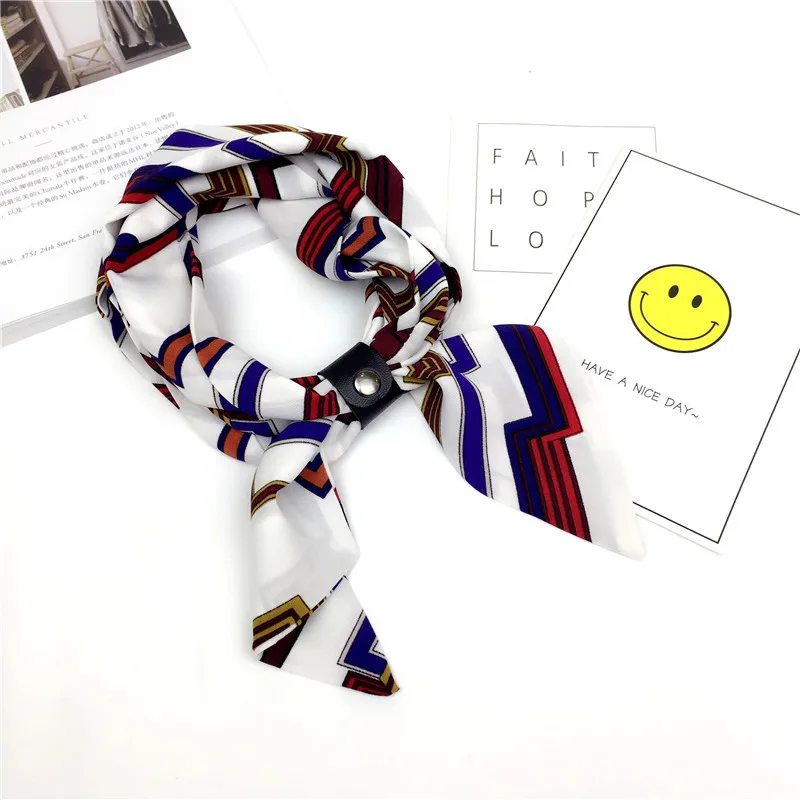 Хлопок печать Стиль узкий маленький шарф темперамент MS Маленький Длинный разрез