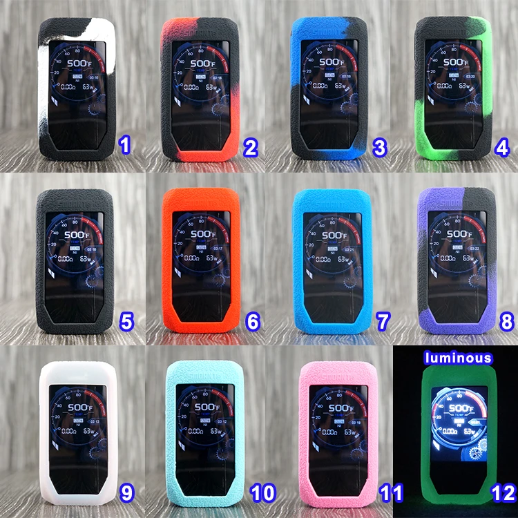 2 шт силиконовый чехол для Smoant naboo 225W pod kit текстура кожи резиновый рукав защитный