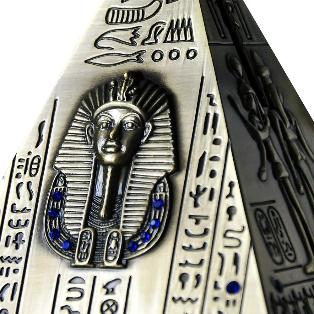 Пирамиды Копилка Бронзовая статуя монета может Египетский модель пирамиды мир