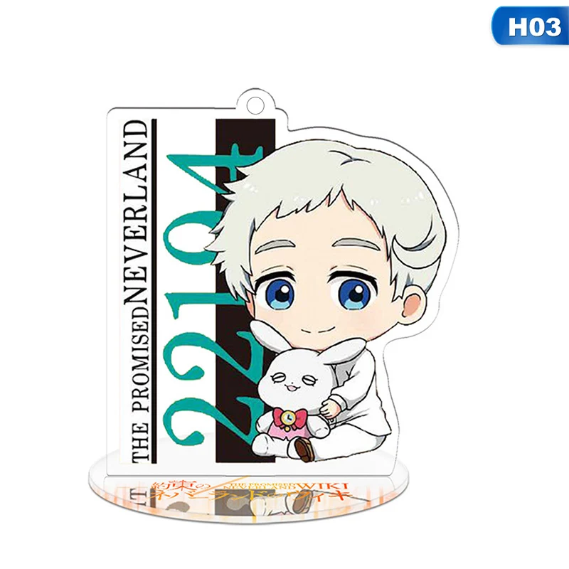 KEY4577H03 Аниме обещанный Neverland Yakusoku no Neverland Норман Рей Эмма Косплей стенд фигура акриловый брелок Шарм брелок подвеска - Цвет: KEY4577H03