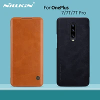 oneplus 8 case oneplus 7t pro case nillkin vintage qin flip cover wallet pu leather pc back cover for oneplus 7t oneplus 7 pro