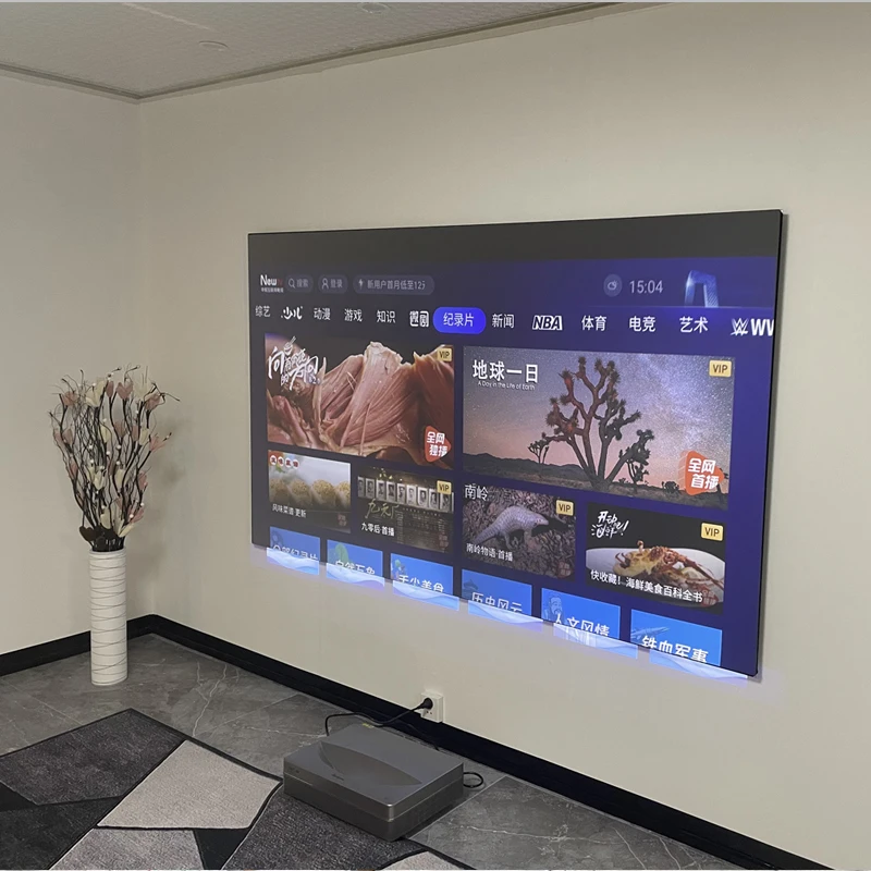 Новинка 2022 проекционный экран с линзой Френеля 100 дюймов 16:9 UST ALR фиксированной