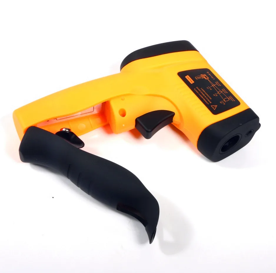 Бесконтактный 12:1 ЖК-дисплей ИК Инфракрасный цифровой термометр-пистолет