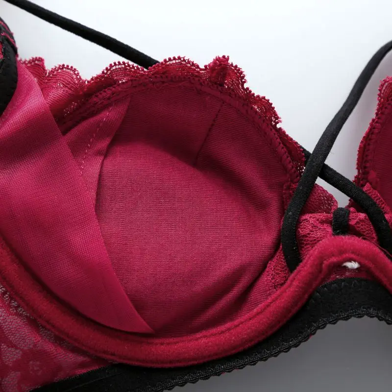 

Fashion Lady Sexy Lace Underwear Sets Women Sexy Low Waist Lace Bra Panties Ladies Female Plus Size Lingerie Set Bras Briefs