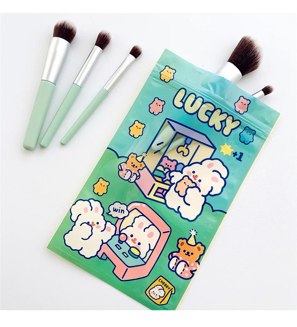 Пластиковые мешки для масок с милым кроликом на молнии 9 шт. пыленепроницаемый