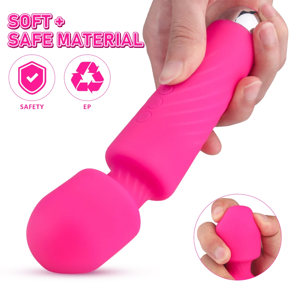 Barato Vibrador AV Potente Para Mujer, Juguetes Sexuales, Varita Mágica, Estimulador Del Clítoris, Punto G, Masturbador Femenino, Productos Sexuales, Masaje