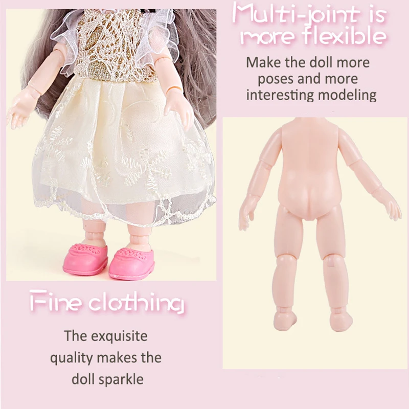 Модная мини кукла для девочек 16 см BJD 13 подвижных шарнирных кукол Bjd длинные