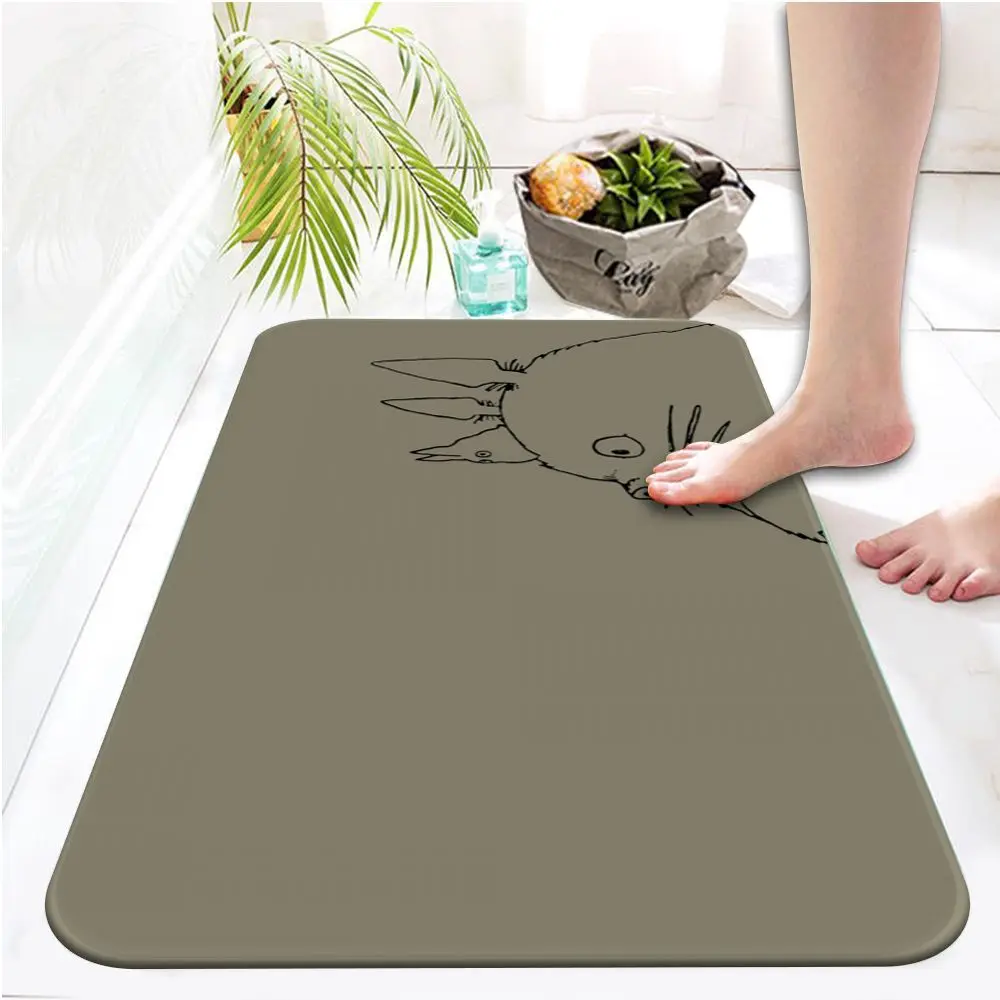 Мой сосед Тоторо ужасный фланелевый напольный коврик с принтом декоративный для
