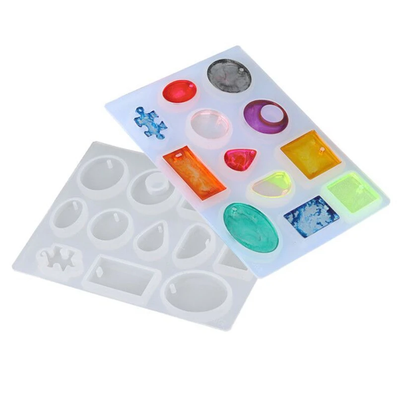 12 видов конструкций силиконовые формы для литья под давлением ди смолы ювелирные
