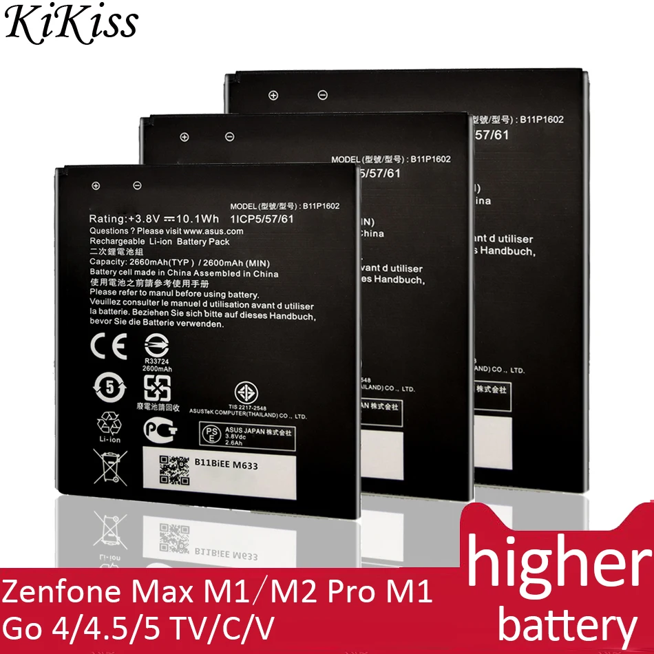 Мобильный телефон Аккумулятор для Asus Zenfone Max M1 M2 Pro M1/Go 4 5 TV/C/V ZB602KL X00TDB X00TDE Batery C11P1706