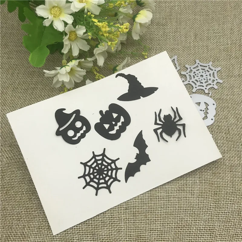 Набор металлических трафаретов для хэллоуина скрапбукинга | Дом и сад