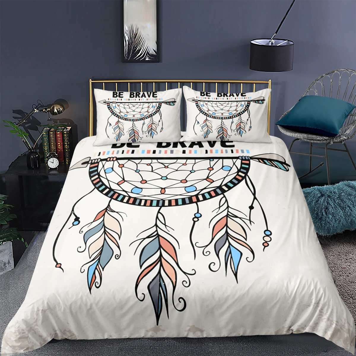 

3D Duvet Cover Pillowcase Dream catcher Printed Quilt Cover 2/3 Pcs Single Twin Full Double Queen King Size Bedding Set Adult