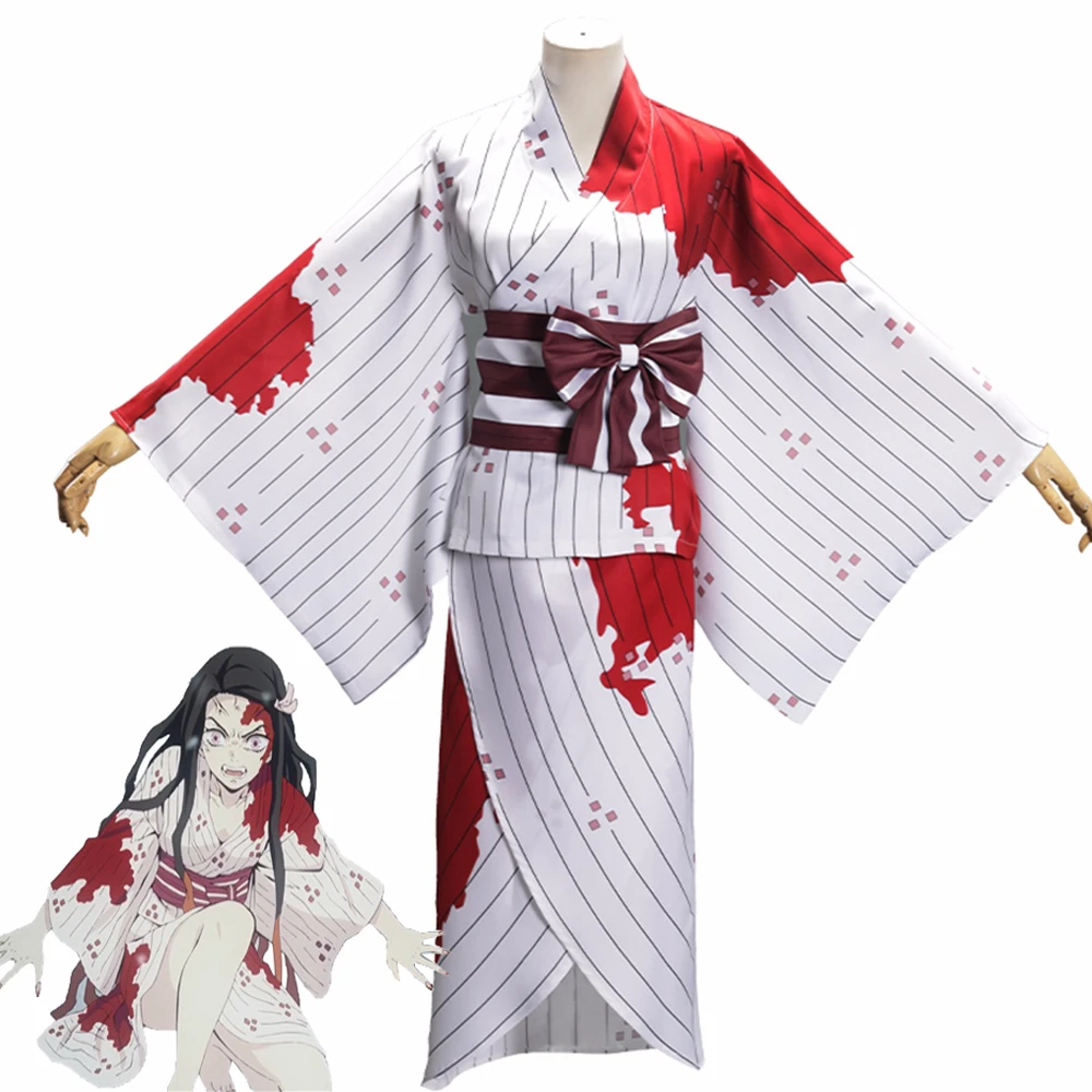 Женский костюм кимоно для косплея белое Хэллоуина Униформа парик|Костюмы аниме| |