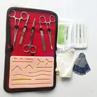 Хирургические технические инструменты для работы с кожей, набор инструментов для швов, игл, ножниц, обучающее оборудование, наборы для практики в медицине