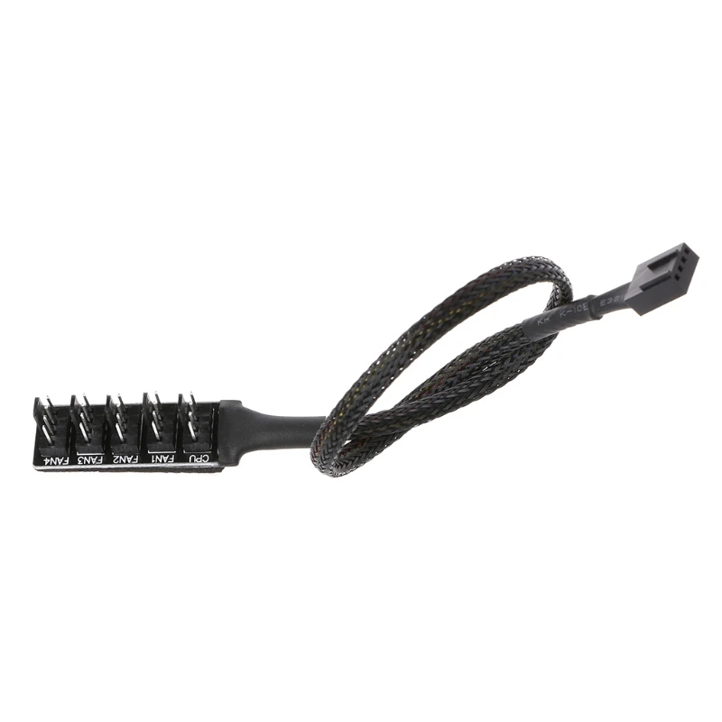 

1 To 5 4-Pin Molex TX4 PWM CPU Cooling Fan Splitter Adapter Braided Power Cable