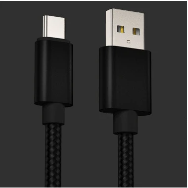 1 м 2 м 3 м usb type-C Дата-кабель для быстрой передачи данных зарядки передачи данных для huawei P10/P20/P30 Xiaomi Honor мобильные телефоны нейлоновые цифровые кабели - Цвет: Black Type-C