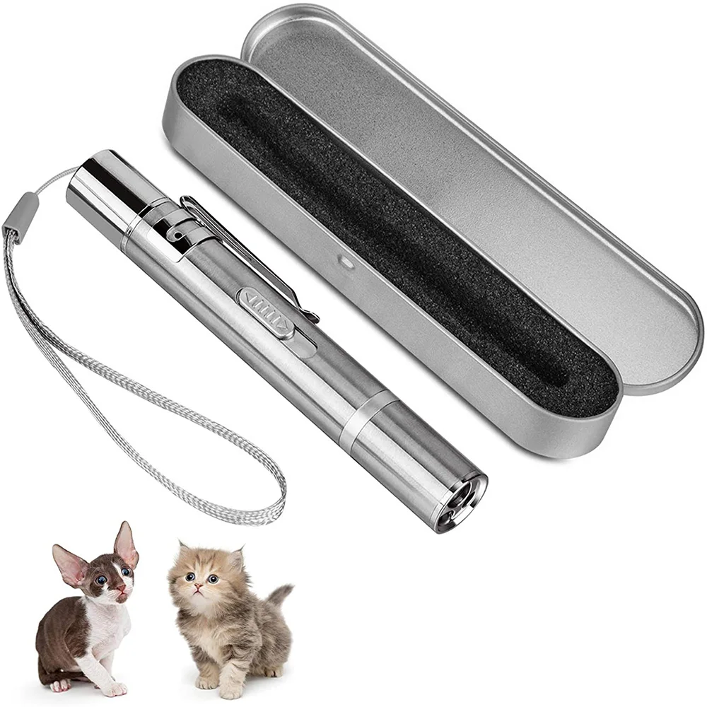 

Funny 1 PC Amazingly Cat Toy Creative And Funny Pet Cat Toys Interactive Laser LED Pointer Light Pen With Bright Animation Mouse