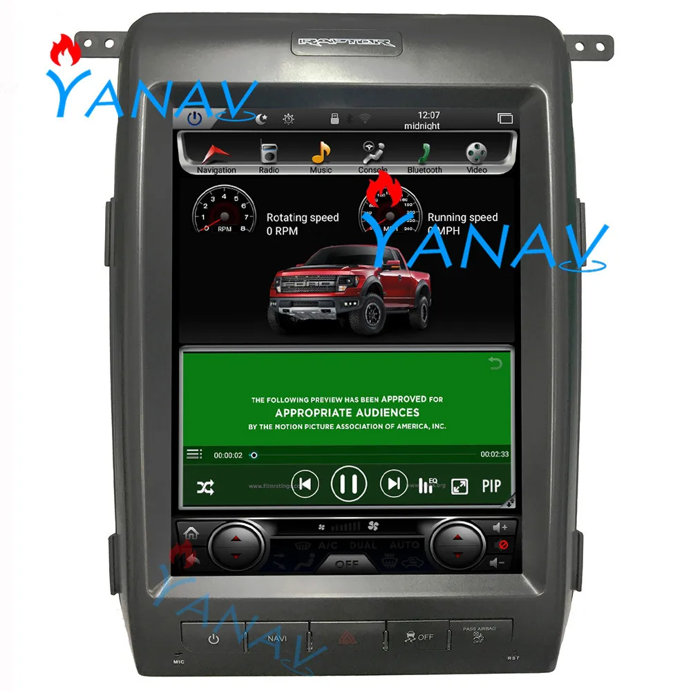 

12.1"Tesla style android system car auto multimedia player For-FORD F150 2011-2013 car GPS navigation DVD auto stereo player