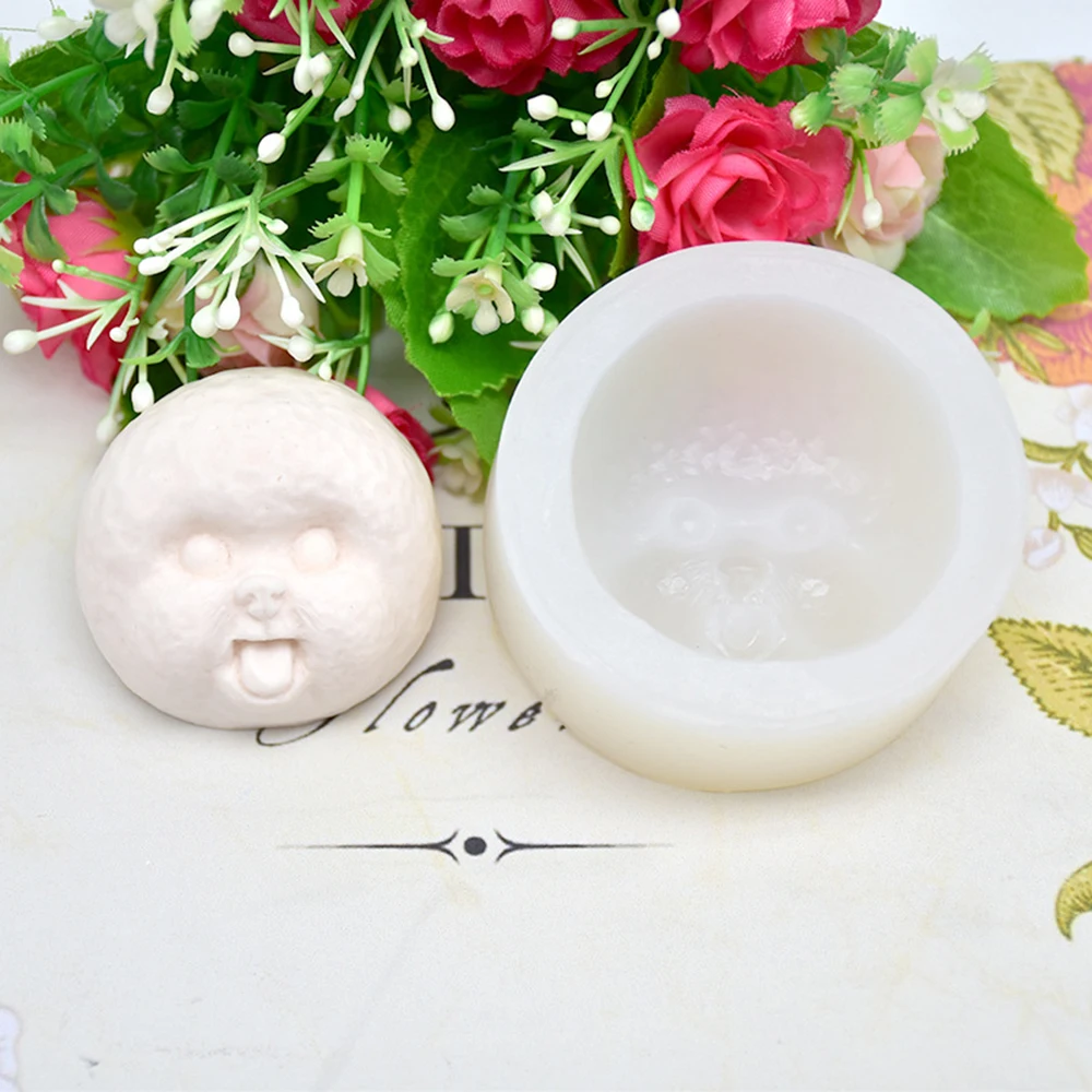 3D DIY милый щенок собака силиконовая форма для украшения торта Мыло плесень