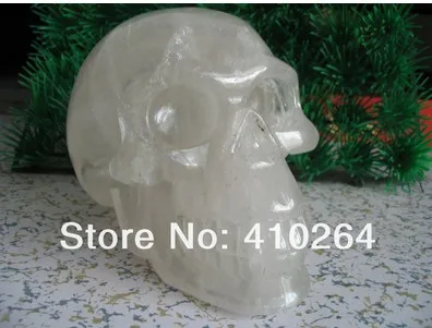 327 фэншуй на удачу прозрачный кварц рок череп Резьба Реалистичная Хрустальная
