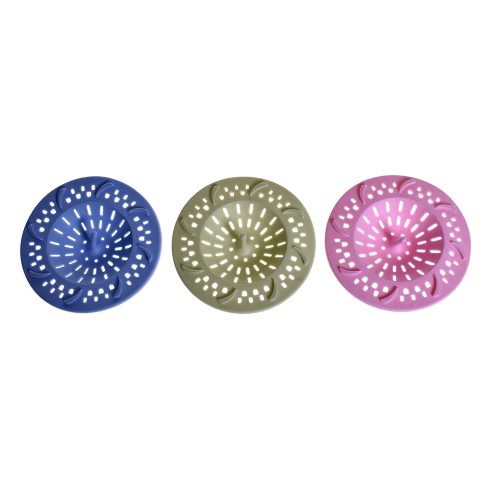 1 шт красочные силиконовые улавливатель волос душ сливное отверстие для ванны