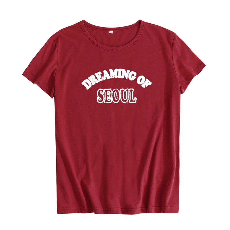 Женская футболка в стиле панк рок Dreaming of хип хоп корейская мода|womens tumblr tops|t shirt women