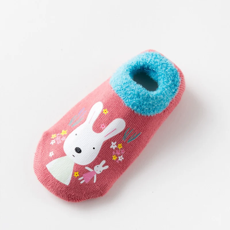 Хлопковые носки для маленьких мальчиков и девочек Резиновые Нескользящие пола