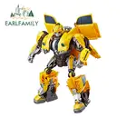 Забавная виниловая наклейка EARLFAMILY для трансформеров, Бамблби, JDM, 13 см