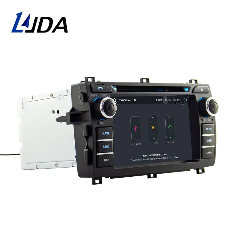 Автомобильный DVD плеер LJDA Android 10 0 для Toyota AURIS 2013 2014 2015 мультимедийный GPS навигатор 2