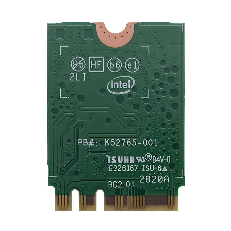 Intel AX210 AX210NGW Killer 1675x AX1675x Wi-Fi 6E 802.11AX двухдиапазонный 2 4G 5G 6G 5374 Мбит/с Bluetooth 5 M.2 NGFF