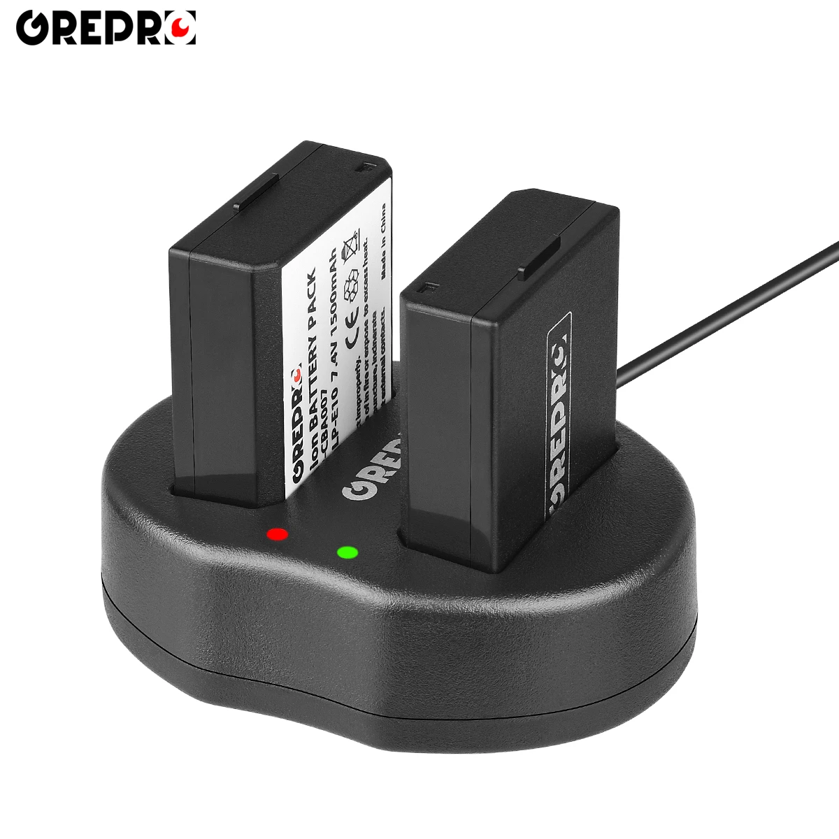 

LP E10 Charger and LP-E10 LPE10 Battery Pack for Canon EOS 2000D 1200D 1100D 1300D 4000D EOS Rebel T3, T5, T6, T7, T100