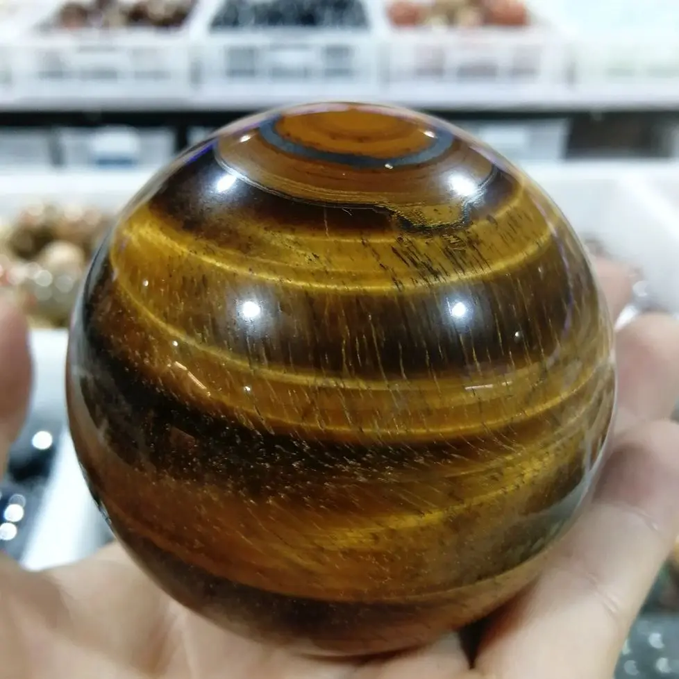 

1pcs 55-65mm Tiger Eye Rare Natural Crystal Sphere Ball Carving Chakra Healing Reiki Stones Carved Crafts Wholesale