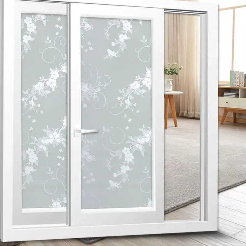 Decorative Adhesive Vinyl Window Privacy Film Glass Sticker Mirror With Glue Kitchen Bedroom Bathroom | Дом и сад