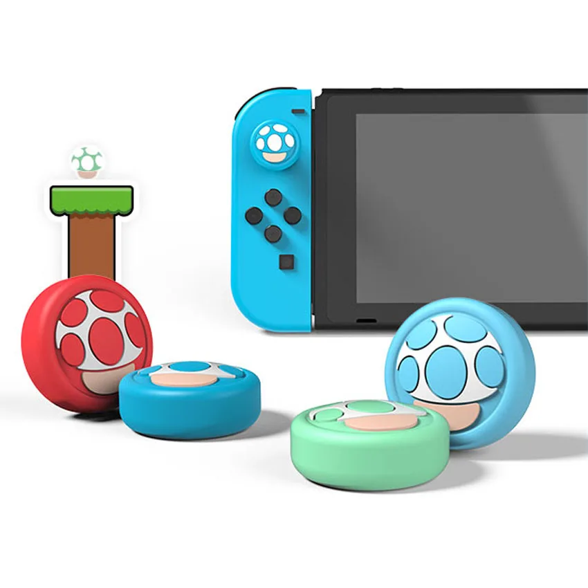 

4pcs Thumb Grips Cover Joystick Rocker Cap Silicone Case for Nintendo Switch/Lite Joycon Cute Cover